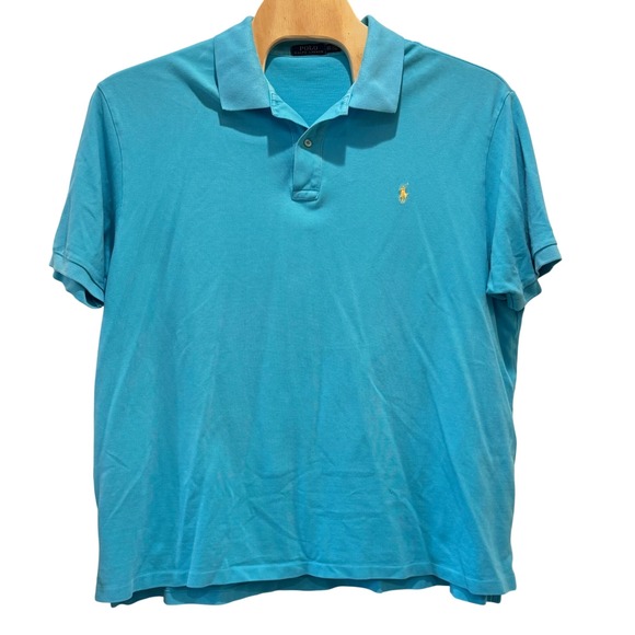 Polo Ralph Lauren Other - Polo Ralph Lauren Polo Shirt Mens 3XB Light Blue Short Sleeve Cotton *Read